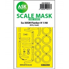 1/48 Su-30SM Flanker-H One-sided Express Fit Mask for Kitty Hawk kits