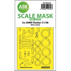 1/48 Su-30MK Flanker-C One-sided Express Fit Mask for Kitty Hawk kits