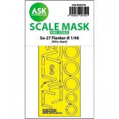 1/48 Su-27 Flanker-B One-sided Express Fit Mask for Kitty Hawk kits