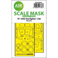 1/48 TF-104G Starfighter Double-sided Express-fit Mask for Kinetic