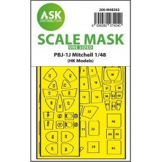 1/48 PBJ-1J Mitchell One-Sided Express Fit Mask for Hk Models
