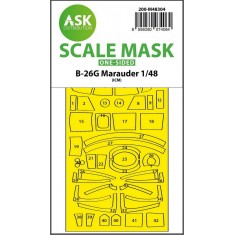 1/48 B-26G Marauder One-Sided Express Fit Mask for ICM kit