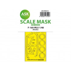 1/48 F-16A MLU One-sided Self-adhesive Express Mask for Kinetic kits