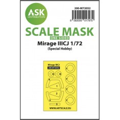 1/72 Mirage IIICJ One-sided Painting Express Masking for Special Hobby kits