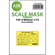 1/72 F4F-4 Wildcat One-sided Painting Express Masking for Arma Hobby kits