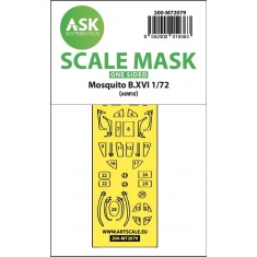 1/72 Mosquito B.XVI one-sided express fit Mask for Airfix kits