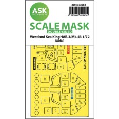 1/72 Westland Sea King HAR.3 /Mk.43 double-sided express fit Mask for Airfix kits