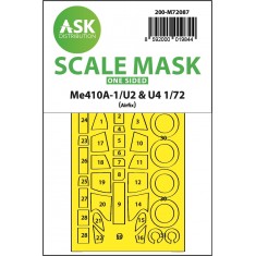 1/72 Messerschmitt Me 410A-1/U2 & U4 One-Sided Express Fit Mask for Airfix
