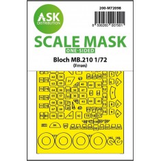 1/72 Bloch MB.210 One-sided Fit Express Mask for FRROM/Special Hobby kit