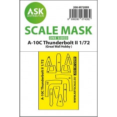 1/72 A-10C Thunderbolt II One-Sided Fit Express Mask for Great Wall Hobby kit