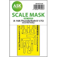 1/72 A-10A Thunderbolt II 1-sided Fit Express Mask for Great Wall Hobby kit