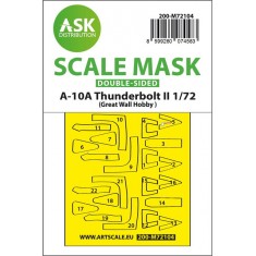 1/72 A-10A Thunderbolt II Double-sided Fit Express Mask for Great Wall Hobby kit