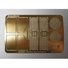 1/48 German King Tiger Engine Grill (Armour Plate Version) for Tamiya kit 32536 (Resin+PE)