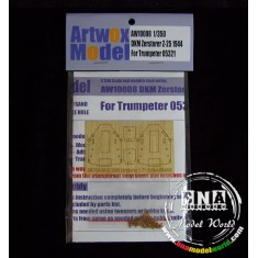 1/350 DKM German Zerstorer Z-25 1944 Wooden Deck for Trumpeter kit #05321