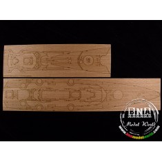 1/350 DKM Bismarck Wooden Deck for Academy kit #BA904