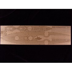 1/350 HMS Dreadnought 1907 Wooden Deck for Trumpeter kit #05328