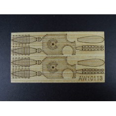 1/350 HMS Roberts Monitor Wooden Deck set for Trumpeter #05335 kit