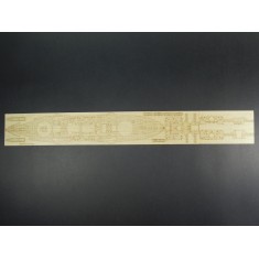 1/350 IJN Battleship Mikasa "The Battle of Yellow Sea" Wooden Deck set for Hasegawa #40061