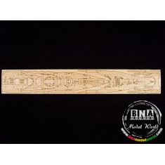 1/700 IJN Mutsu 1943 Wooden Deck for Aoshima kit #041604