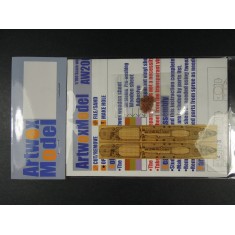 1/700 IJN Gun Boat Uji 1945 Wooden Deck for Aoshima 003595 kit