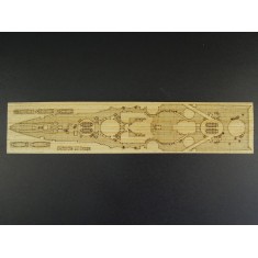 1/700 Japanese Aircraft Battleship Hyuga Wooden Deck set for Hasegawa 120 kit
