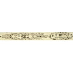 1/700 German Battle Cruiser SMS Lutzow 1916 Wooden Deck Set for Flyhawk FH1301S