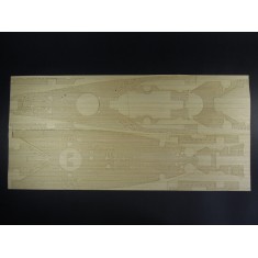 1/200 USS Missouri BB-63 Wooden Deck set w/PE for Trumpeter #03705 kit (Maple Wood Color)