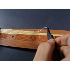 Planking Spread Sticker Wood Sheet (width 1.2mm) for Wood Sailing Ship (40x15cm Sheet)