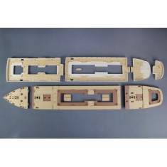 1/150 Chinese Steamer "Taiping" Wooden Deck Set for Meng Model OS-001 kit