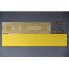 1/700 IJN Musashi Wooden Deck w/Masking Sheet & Photoetch for Tamiya #31114 kit