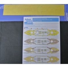 1/350 Schleswig-Holstein Battleship 1908 Deck Masking Sheet for Trumpeter kit #05355