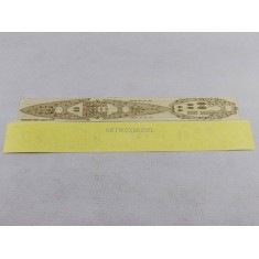 1/700 SMS Lutzow 1916 Wooden Deck, Masking, Planking Masking PE for Snowman #SP7036