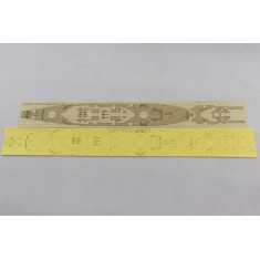 1/700 USS New Jersey BB-62 1945 Wooden Deck and Masking for VEE Hobby 57002