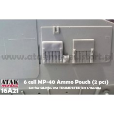 1/16 SdKfz 251D 6 Cell MP-40 Ammo Pouch for Trumpeter kit (2pcs)