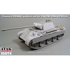 1/35 Panther A Early DEMAG Pattern Zimmerit set for Takom #2097/Das Werk #DW35009