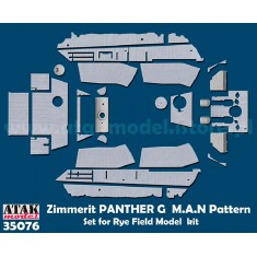 1/35 Panther G MAN Pattern Zimmerit set for Rye Field Model kits
