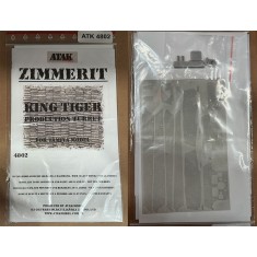 1/48 King Tiger Henschel Turret Zimmerit for Tamiya kit