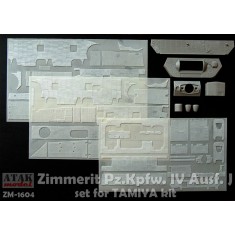 1/16 PzKpfw IV Ausf. J Zimmerit set for Tamiya kits