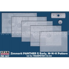 1/16 Panther G Early Zimmerit for Trumpeter Kit