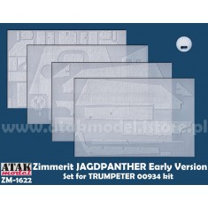 1/16 Jagdpanther Early Production Zimmerit for Trumpeter kit