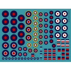 Decals for 1/72 Supermarine Spitfire National Markings
