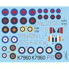 Decals for 1/72 Gloster Gladiator I/II Collection