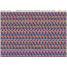 Decals for 1/32 Lower Surfaces Alternative 5 Colour Lozenge Full Pattern (Clear Decal)