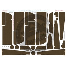 1/32 (Clear Decal Paper) Sopwith Dolphin Pc12 (Dark) Upper Surfaces for Wingnut Wings