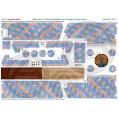 1/32 (Clear Decal) Halberstadt Cl.ii 5 Colour Lower On Upper Surfaces w/Lozenge Rib Tapes