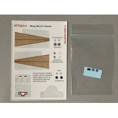 Decals for 1/32 Fokker F.i/Dr.i/D.Vi interior Linen & Plywood, instrument Faces for Meng