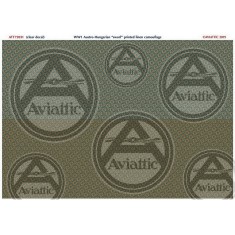 Decals for 1/72 1/48 Austro-Hungarian "Sworl" Printed Linen Camouflage
