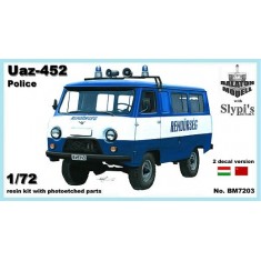 1/72 UAZ-452 Police Resin kit (Length: 6cm)
