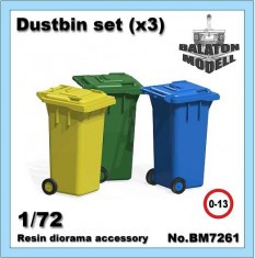 1/72 Dustbin Set (3pcs)