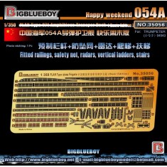 1/350 PLAN Type 054A Frigate Railings, Safety Net, Radars, Ladders for Trumpeter #04543